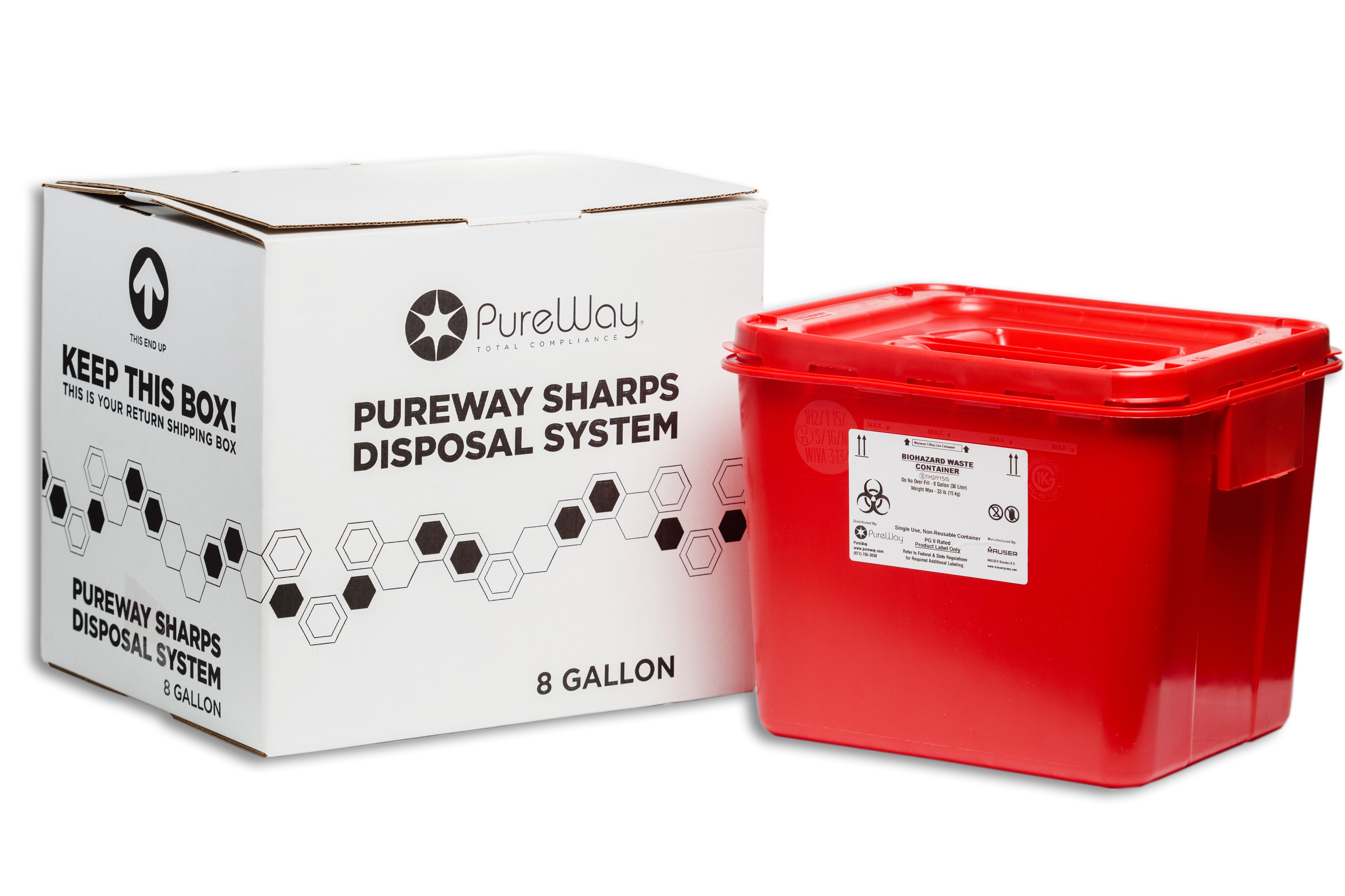 8 Gallon Collection Bin System (includes pre-paid return label and