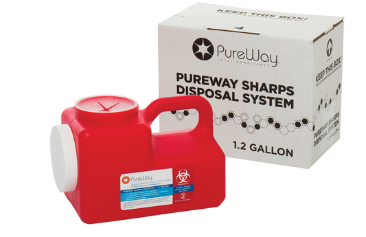 1.2 Gallon Sharps Disposal Container System (includes pre-paid return label and disposal service)