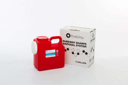 2 Gallon Sharps Container Disposal System (includes pre-paid return label and disposal service)