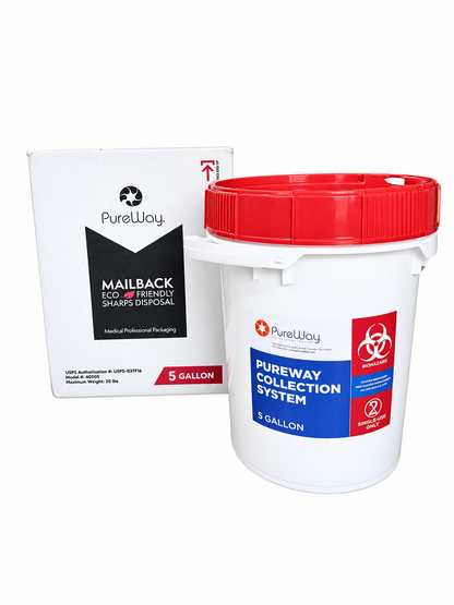 5 Gallon Collection Bin System (includes pre-paid return label and disposal service)